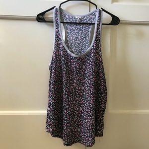 Splendid Floral Razorback Tank Top